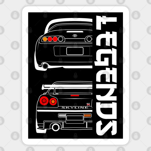 JDM LEGENDS Magnet by HSDESIGNS